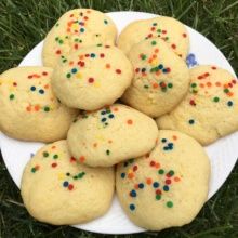 Gluten-free Paleo Sugar Cookies with Sprinkles